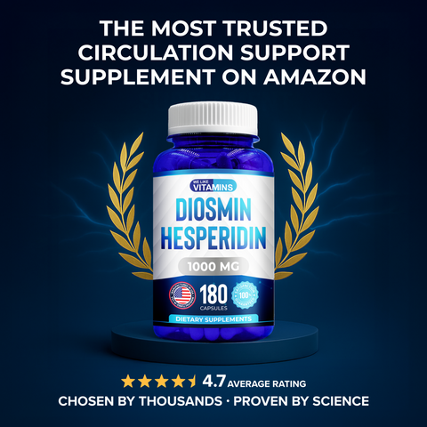 Diosmin Hesperidin 1000mg – 180 Capsules (90-Day Supply)