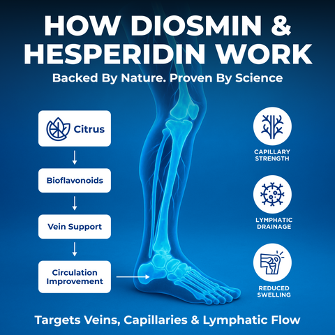Vein Vitality – Diosmin Complex for Leg Health & Circulation